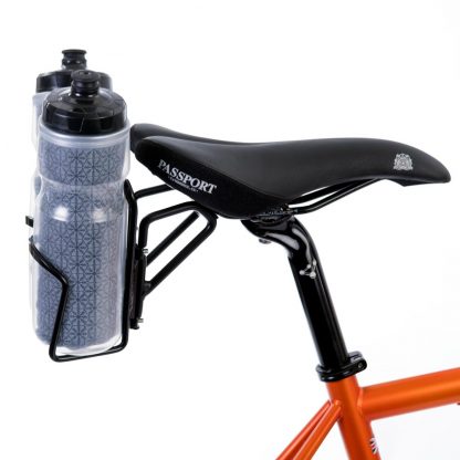 Saddle mounted water bottles